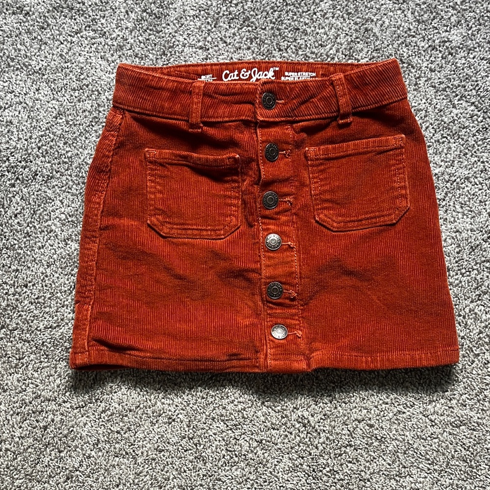 Cat & Jack Girls’s Corduroy Skirt - Rust